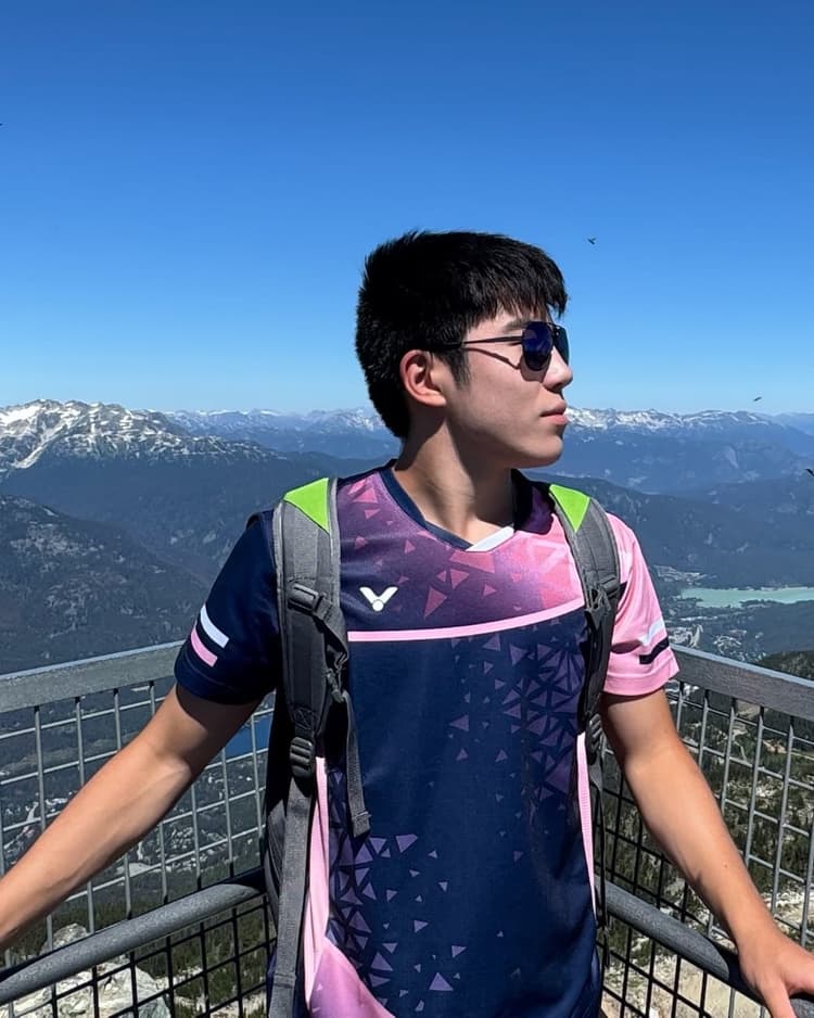 Lucas hiking at Whistler!